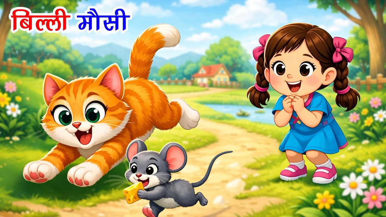 Billi Mausi Billi Mausi Kaho Kahan Se Aayi Ho | बिल्ली मौसी बिल्ली मौसी | Hindi Baby Poem | Balgeet