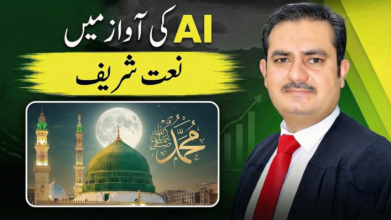 Create Naat Sharif with AI | AI Naat Kaise Banaen | Islamic Naat Editing | Waqas Bhatti