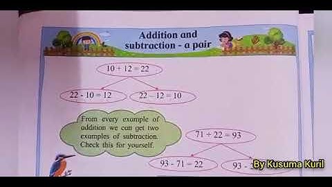 Std:2nd, Subject:Maths(S.E.M.),Part -1, Topic: Addition and subtraction - a pair , Page no.30