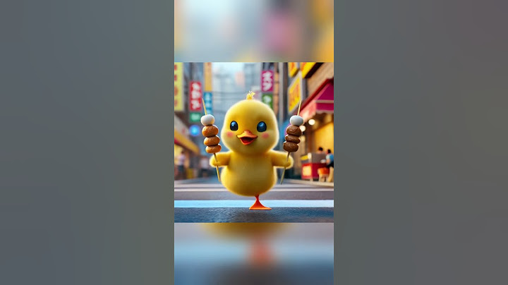 Duckling's Oden Fell To The Ground, Who Can Help It? #cartoon #duck #funny #cute