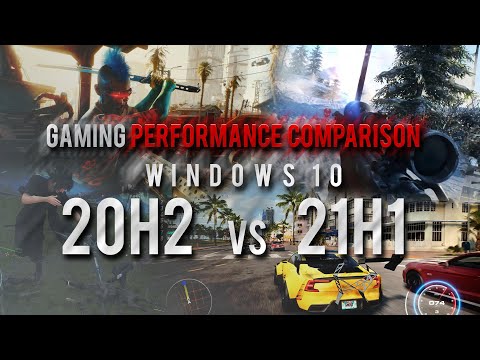 Gaming Comparison 20H2 vs 21H1 - 4K Ultra Presets / AMD SAM