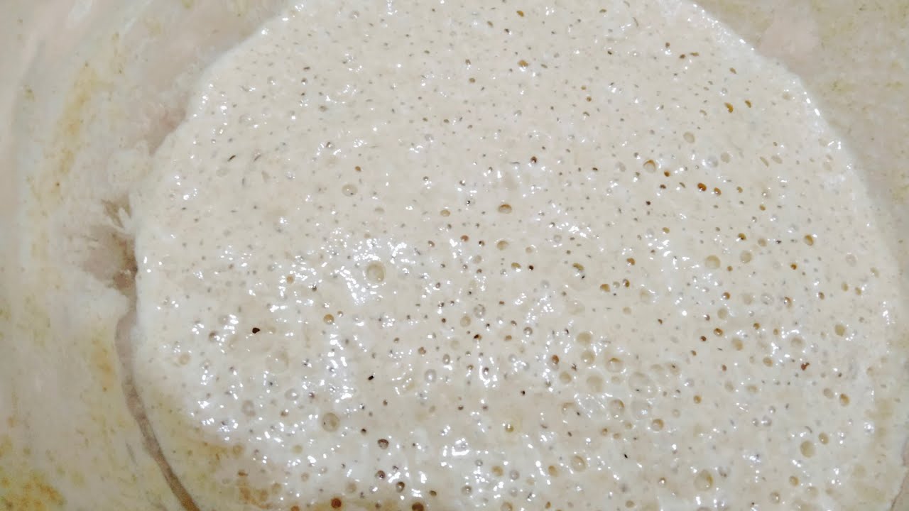 طريقة الخميرة الطبيعية (البلدى)بدون أى مواد كيميائية.وهنعمل بيها خبز معاكم