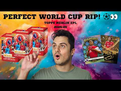 Perfect World Cup Rip! ⚽👀 Topps Merlin EPL 2025/26 Blasters