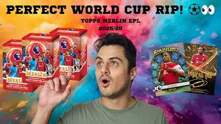 Perfect World Cup Rip! ⚽👀 Topps Merlin Premier League 2025/26 Value Box