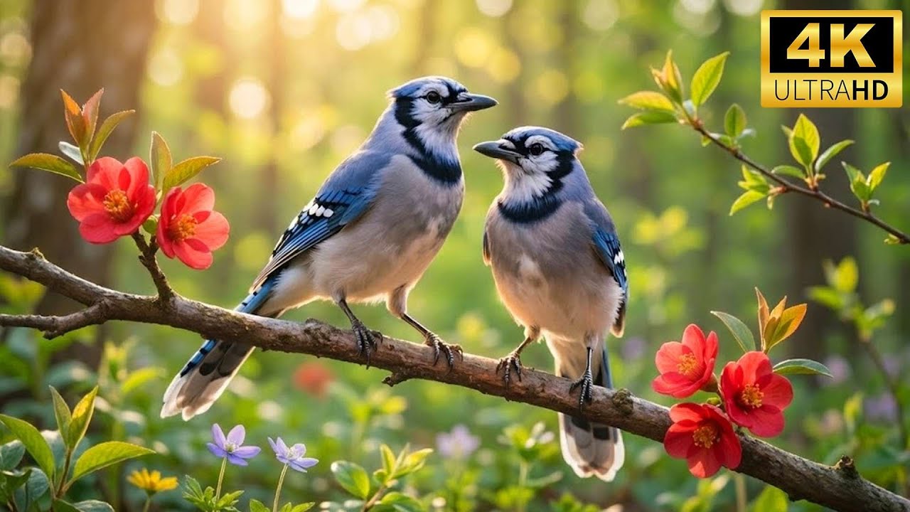 Secrets of the Wild in Spring: Stunning Birds and Nature’s Colors Revealed - 4K Nature Sound