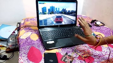 playing NFS  game with hand gesture using  ARDUINO and MATLAB