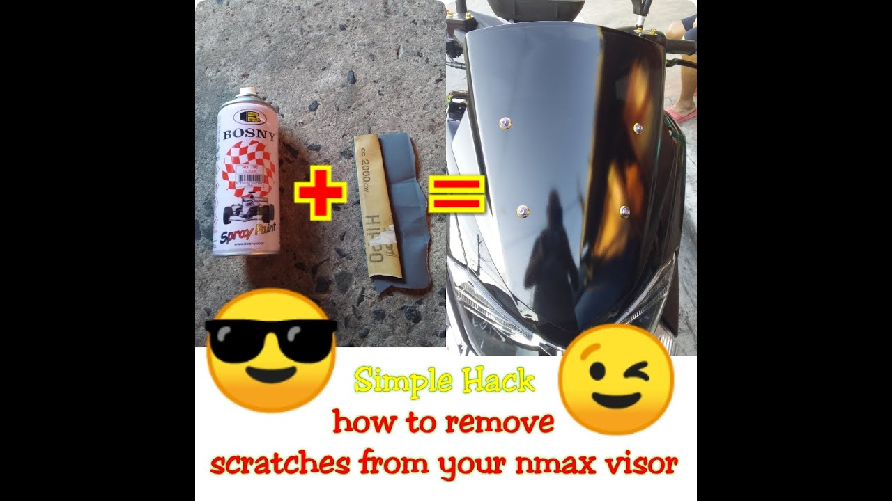 Yamaha Nmax problem Scratches on visor fix YouTube