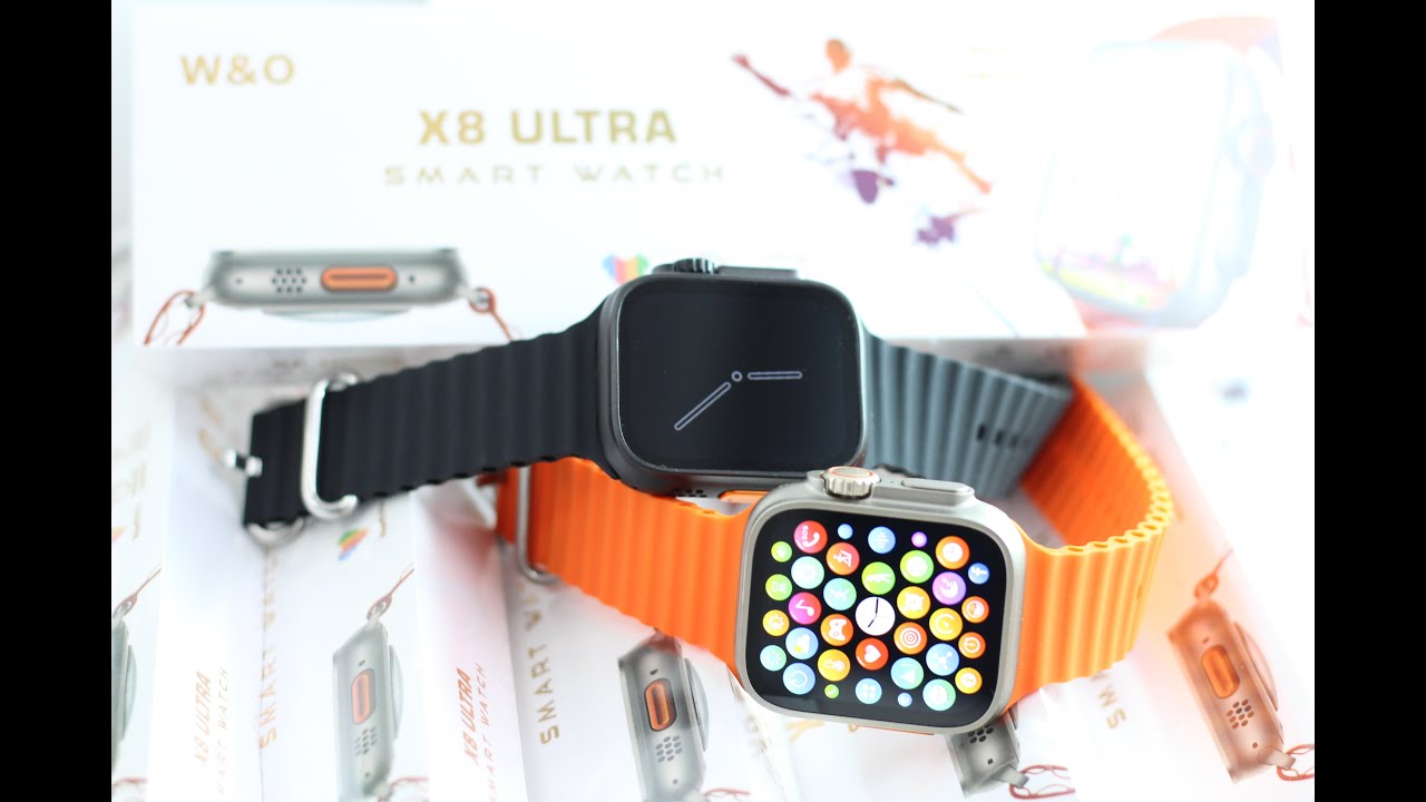 Смарт часы X8 PRO ULTRA Оранжевые