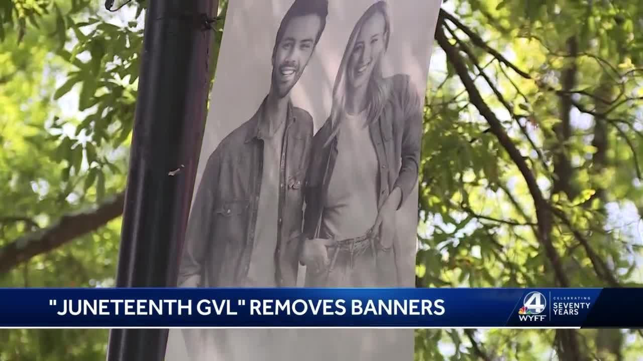 banners removed, replaced in Greenville YouTube