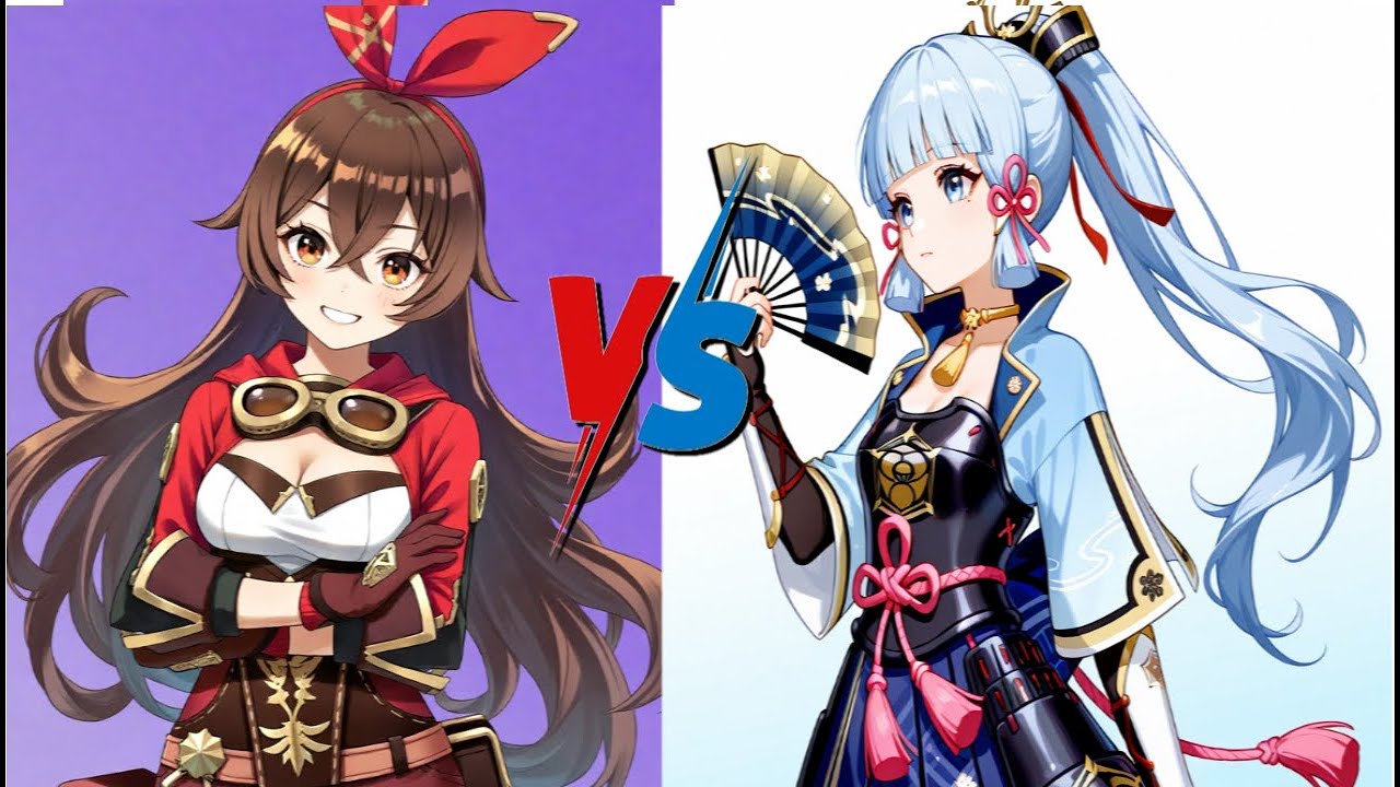 Genshin impact Wrestling Tournament Round 1 Amber VS Ayaka