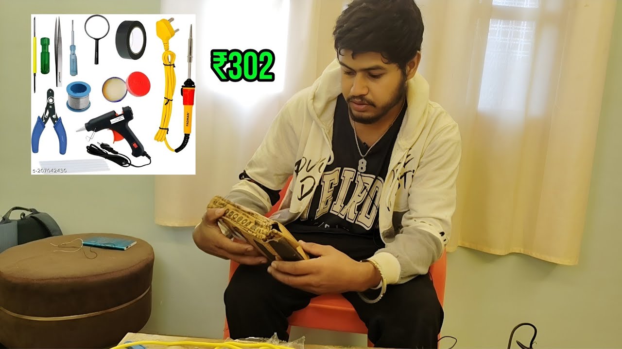 Fadmen electronic kit glue gun sholdring iron unboxing review 