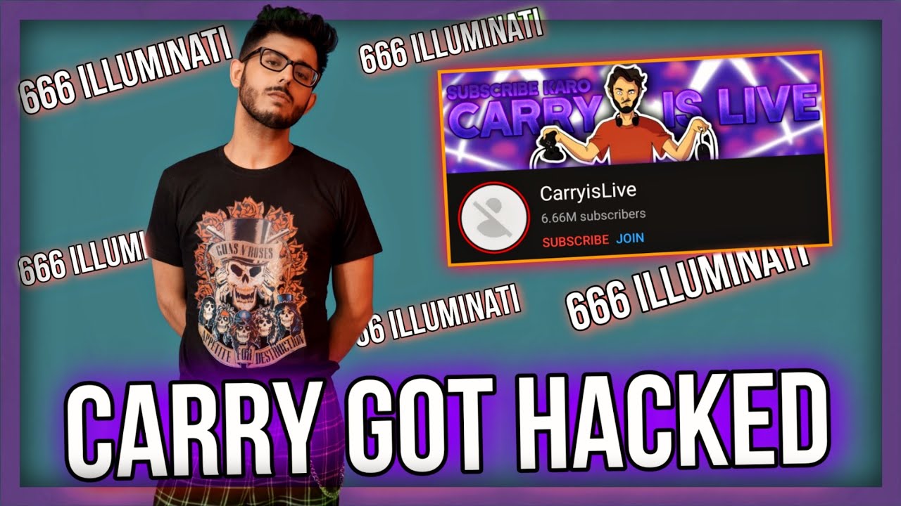 Carryminati Channel Got Hacked | Carryislive hacked