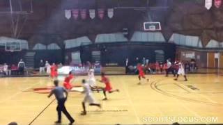Freshman Deven Riley throws down massive dunk over Defender!