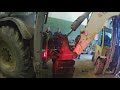 Замена втулок задней стрелы Terex TLB