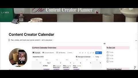 The Notion Template EVERY Content Creator Needs | Aesthetic Content Calendar for 2025