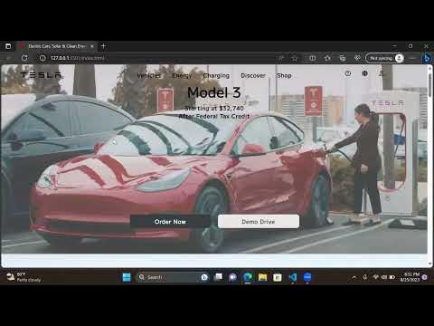 PART 1| TESLA CLONE PROJECT USING HTML AND CSS | MALAYALAM TUTORIAL ...