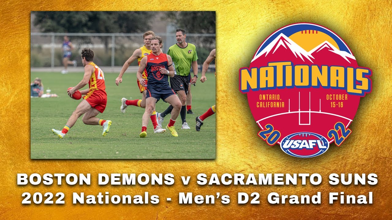 USAFL 2022 Nationals Men's D2 Grand Final - Boston v Sacramento