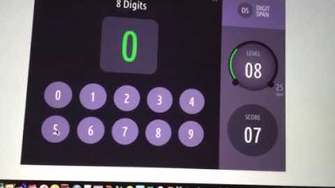 Cambridge Digit Span Test
