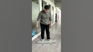 Roll up banner stand spring force tension test video #display #advertising Repeatedly stretch banner