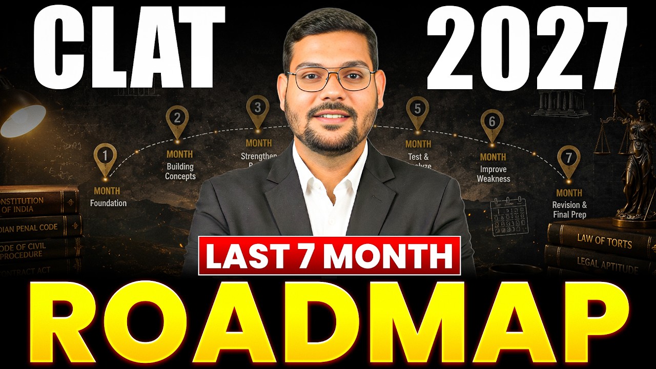 How to Prepare for CLAT in 7 Months | Month Wise Plan + Tips #CLAT2027 ...