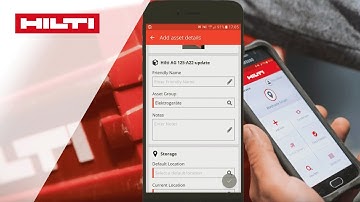 HOW TO Hilti ON!Track app 9: Uniek Hilti asset toevoegen