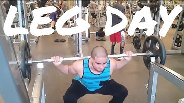 Leg Day w barbell squat / goblet squat superset
