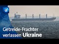 Ukraine: Drei Getreide-Frachter aus Häfen ausgelaufen