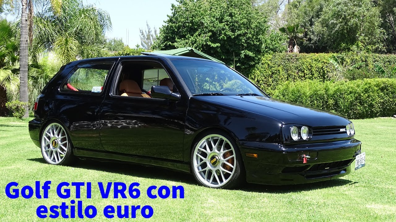 Volkswagen Golf VR6 con look euro y rines BBS - YouTube