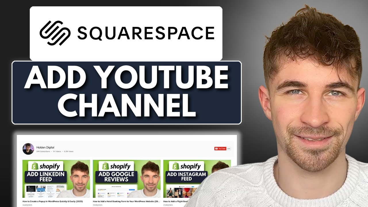 How to Add a YouTube Channel to Squarespace (2025) - YouTube