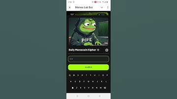 Memes Lab Bot Daily Memecoin Cipher Today 3 November 2024