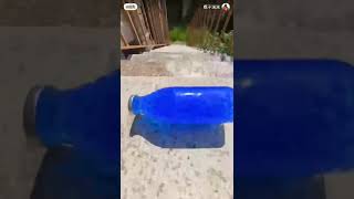 rolling Bottles down Stairs ! Breaking glass bottle -36 ⚠️🔥 #shorts #asmr