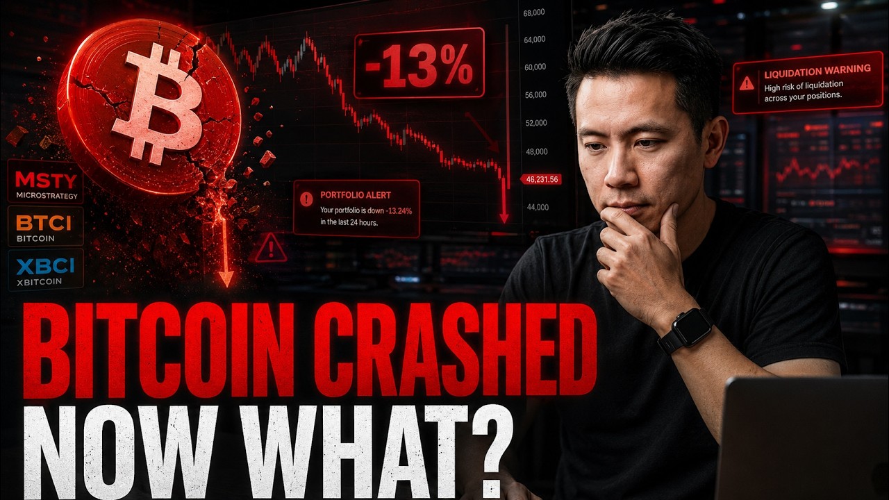 Bitcoin Crashed 13% — Here's What's Actually Happening to My BTCI, XBCI & MSTY Income