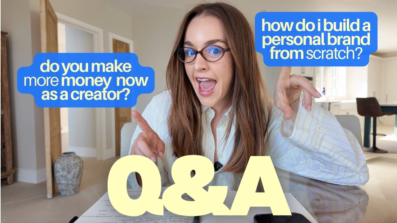 Do you earn more money now as a full time creator? How do I build a personal brand on IG? | Q&A !!