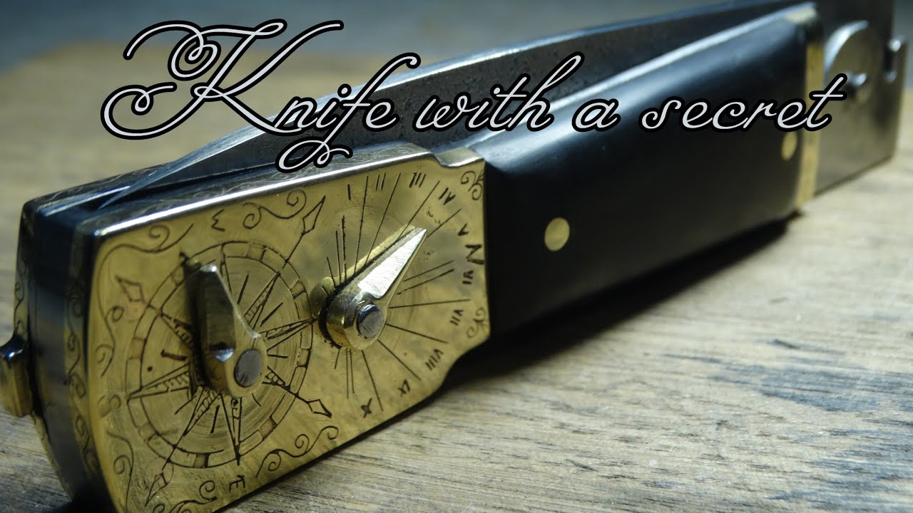Navaja with a secret. Making a folding knife with a secret.#6