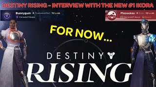 I interview the new #1 Ikora in the world in Destiny Rising @BunnygumClips.