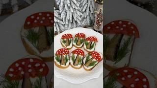 БУТЕРБРОДЫ закуска закуски рецепт вкусно рецепты новыйгод 2026 еда кулинария лайк
