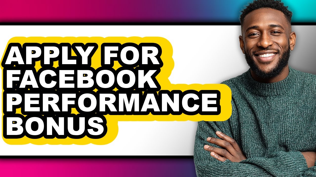 How to Apply for Facebook Performance Bonus (updated) - YouTube