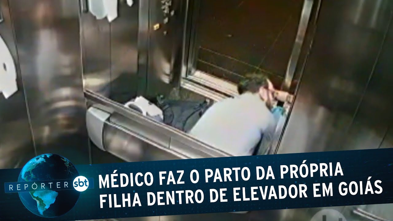 Médico faz o parto da própria filha dentro de elevador em Goiás | Repórter SBT (13/10/22)