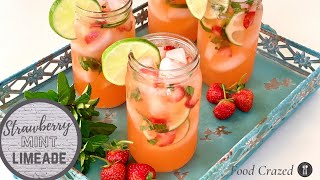 Strawberry Mint Limeade Recipe - Made With Real Strawberries