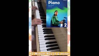 ABRSM 2027-28 🎹piano grade2 A2 Minuet no 2 in Gminor by Christian Petzold