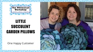 The Little Succulent Pillow pattern created by a Happy Customer | Heidi Pridemore