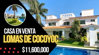 ¡Casa En Venta en Lomas de Cocoyoc! ☀$11,600,000