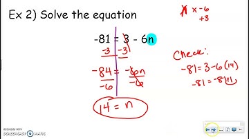 2.2 Solve Two-Step Equations