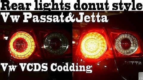 Rear lights donut style Vw Passat&Jetta like Chevrolete Corvete VCDS Vw codding