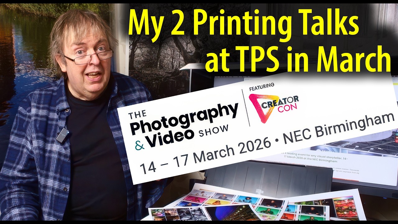 Мои доклады о печати на выставке The Photography Show, март 2026 г., Бирмингем, Великобритания.