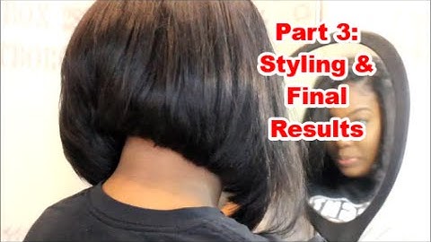 U Part BOB wig Tutorial Part 3 | Styling & Cutting