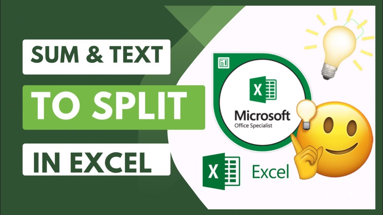 HOW TO USE SUM AND TEXT SPLIT TO EXCEL | EXCEL TIPS AND TRICKS 2023 ...