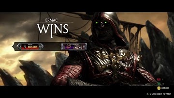 MKXL Unbreakable Sub-Zero VS Master Of Souls Ermac