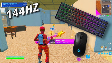 RK61 60% Mechanical Keyboard ASMR😴Satisfying Fortnite Brown Switch🤩| 144 FPS Smooth 4K | Ryzu