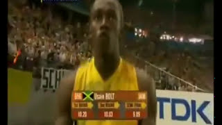 Usain Bolt - 100m in 9.58 secondsd